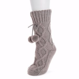 Muk Luks Pom Cabin Socks